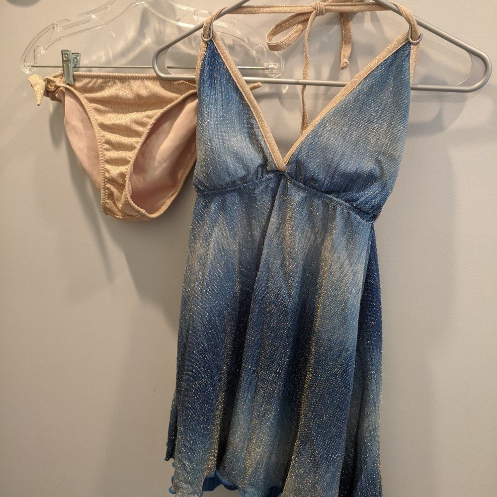 Sparkle maternity swimsuit (Nichole Michelle) S